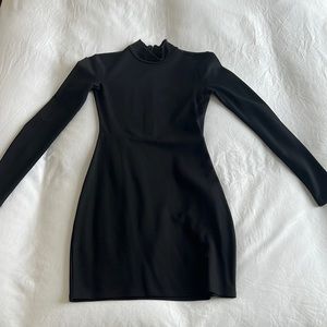 Lovers & Friends Mock Neck Dress, Black